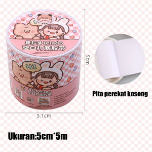 TLD Blank Primer Tape Stiker DIY Kreatif Stiker Stiker Printer