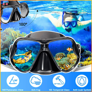 COD ZACRO Kacamata Selam Scuba Anti Kabut Anti Embun Diving Tempered Glass 502