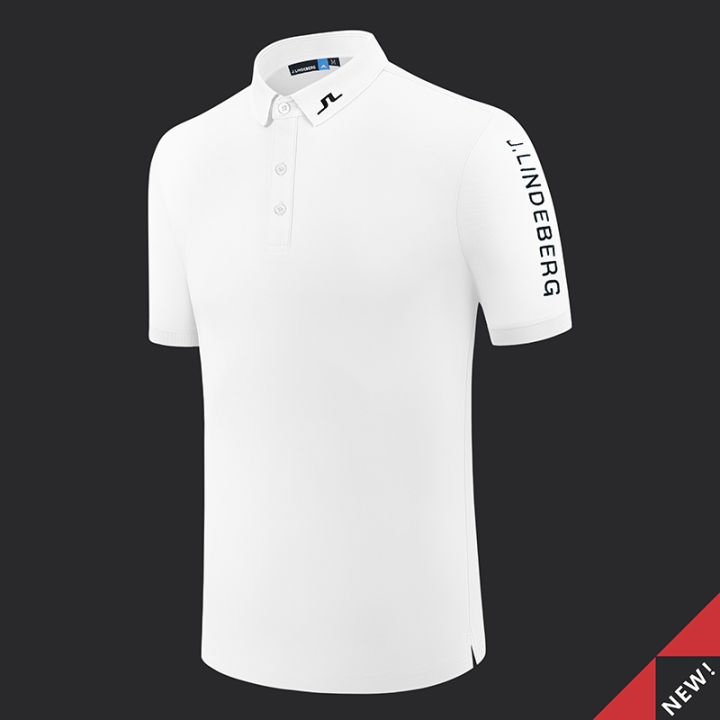 J.Lindeberg Golf Short-Sleeved T-shirt Men's Summer Comfortable Sports