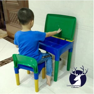 #KID’S STUDY TABLE WITH 1 CHAIR KIDS TABLE AND CHAIR SET KIDDIE TABLE SET / STUDY TABLE WITH DRAWER