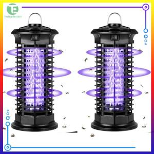 【New Arrival】 Battery-operated Microwave Insect Zapper Waterproof Electric Mosquito Swatter for Home and Camping