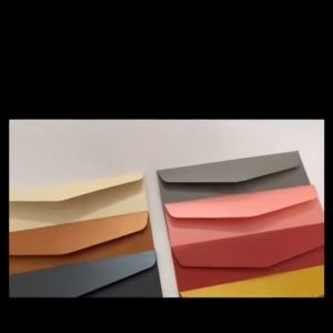 20PCS Thick Money Envelope For Wedding Long Envelope Black White Pink Blue Green Purple Red Yellow
