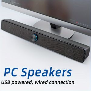 Speaker Portable WiredSpeaker bass Hometeater speaker Bass Stereo Soundbar Big Power for Computer TV Phone Speaker Laptop Murah With high power speaker Bass subwoofer with 3.5MM