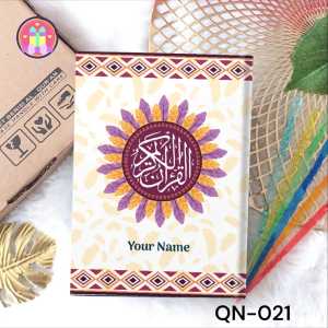 Al Quran Latin Terjemah Lengkap Tajwid Warna Aesthetic Hard Cover Ukuran A5 A6 / FREE Custom Nama
