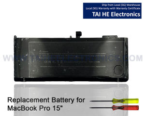 Taihe Battery for A1382 Battery A1286 Battery A1321 Battery 10.95V 7078mAh 77.5Wh MacBook Pro 15inch Battery with tools