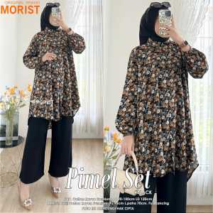 Setelan wanita jumbo Pimel/set celana wanita LD 120/ setelan wanita kasual/ setelan kerja wanita/baju kerja wanita/ baju kondangan wanita/ baju lebaran 2024