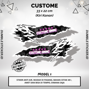 Sticker Stripping All Type Motor Print Cutting Stiker Mata Anime Custome Model 1