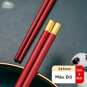 [5 Đôi] Đũa Chống Mốc Kháng Khuẩn HADU Đũa Sợi Thủy Tinh Hợp Kim Kiểu Nhật Cao Cấp Đầu Nhám Chống Trơn An Toàn Cho Máy Rửa Bát