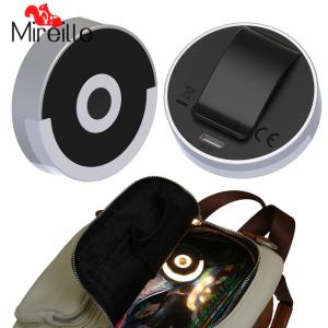 Round Bag Light with Automatic Sensor Illuminate Your Bag Compact Purse Light Lightweight with Back Clip for Women Girls