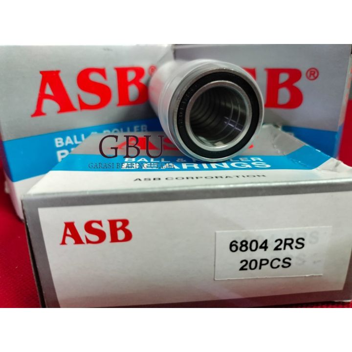 6804-2RS Sealed Ball Bearing - HCH Premium Quality, ABEC3 Rating (Single Bearing)