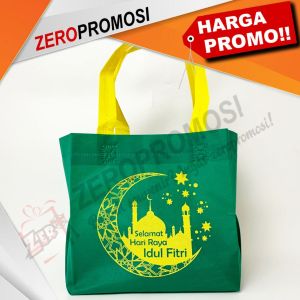 Tas lebaran Idul Fitri - Eid Mubarak - Tas Kain Model Box - P21XT21XLS21cm