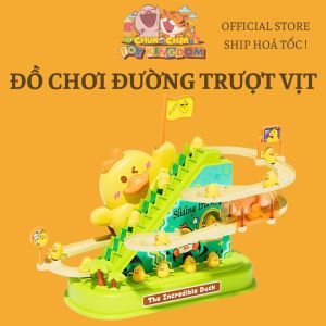 Bộ Đồ Chơi Đường Trượt Vịt Dễ Thương Có Nhạc Giúp Bé Giải Trí Siêu Thú Vị ! ChunChinToyKingDom