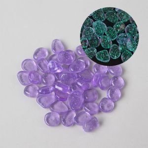 SPDD Độ sáng cao Đá Dạ Quang Nhiều Màu Lâu trôi Phát sáng trong bóng tối Phong cảnh hồ cá Sáng Tạo Tiểu cảnh Đá huỳnh quang lát vườn Để trang trí lối đi