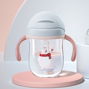 Bình tập uống nước ống hút cao cấp cho bé Trittan Kichilachi 220ml