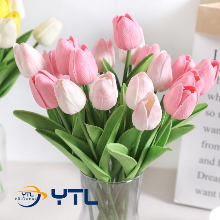 [Artificial Tulip Bouquet]ดอกทิวลิปปลอม ดอกทิวลิปประดิษฐ์ มีหลายสี ...