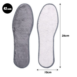 2Pairs Winter Shoes Breathable Snow Boots Imitation Rabbit Shoe Pads Thermal Felt Insoles Thicken Warm Heated Insoles for Men Women