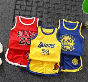 singlet baju Baby Kanak kanak Infant Kid Boy Girl Set Pendek Sleeveless Short Basketball Sport Sukan football singlet