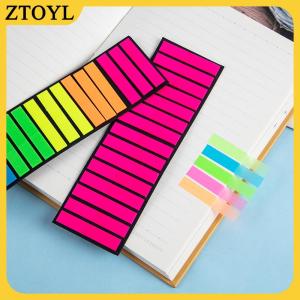 ZTOYL  300pcs cực kỳ tốt dán màu sắc trong suốt huỳnh quang chỉ số Tab cờ dính Lưu ý văn phòng phẩm trẻ em Quà tặng trường văn phòng Nguồn cung cấp