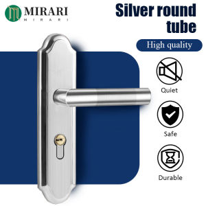 304 Stainless Steel Door Knob Silver Color Uropean Style Silent Double Lock Door Anti Theft door knob main door door lock heavy duty Door Lock Set door locks door knob for bedroom