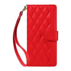 Case for OPPO Reno 15 14 15F 14F 13F 13 12 Pro 12F 5G 4G Diamond Embossed Leather Wallet Flip Folio Durable Wrist SlingCase Phone Cover
