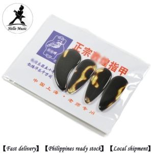 4Pcs Guzheng Nails Adults Children Celluloid Imitation Tortoise Shell Chinese Musical Instruments
