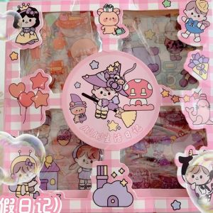 สติ๊กเกอร์น่ารัก (100แผ่น)สติ๊กเกอร์สําหรับติดตกแต่งโทรศัพท์ไอแพดมือถือ DIY Sticker สติ๊กเกอร์ กล่องของขวัญ ตกแต่ง sticker