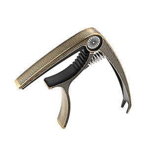 2 In 1 Zinc Alloy Guitar Capo for 6 String Acoustic Electric Guitar Bass Ukulele Banjo Clamps for Guitar Tunings Tone