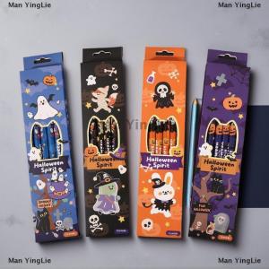 [COD] Man YingLie 12Pcs set Halloween Themed Pencils For Kids Birthday Halloween Party Gift Cartoon Pumpkin Ghost Pencil For School Rewards