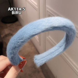 Bando Korea Perempuan Dewasa Bandana Bulu-Bulu Untuk Fashion Wanita korea Aksesoris Rambut AK114