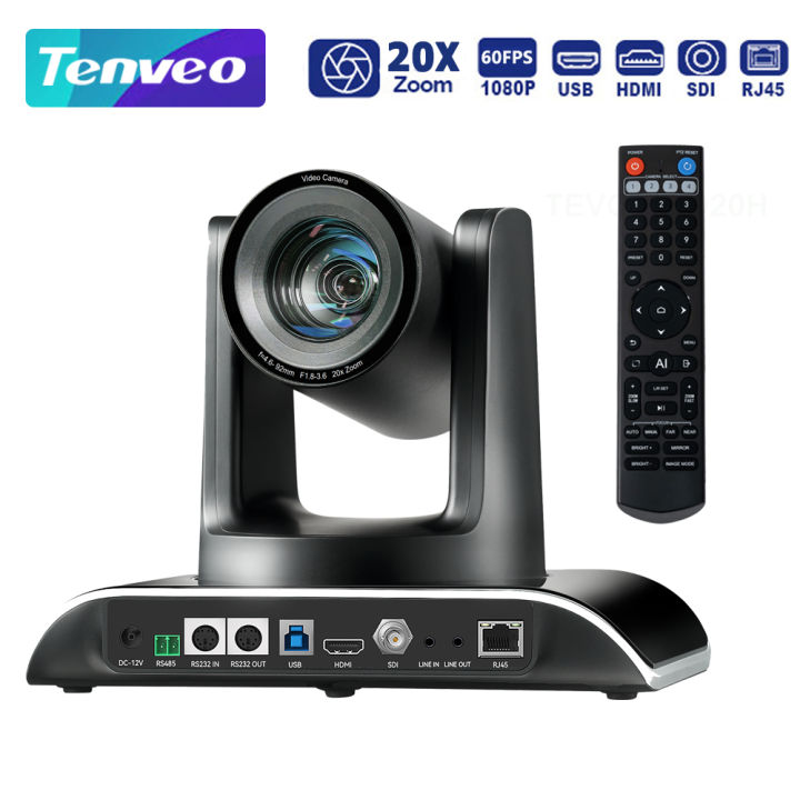 Tenveo VHD620A AI AutoTracking PTZ Camera Live Streaming 20X Optical