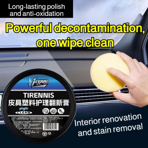 🔥Hot Sale 🔥Premium Automotive Leather Cleaner And Conditioner All In One Formula For Seat Restoration UV Protection Nourishing Treatment For Cars Car Seat Leather Special Cleaning Paste Leather Care Cream Leather Seat Restoration Cream
