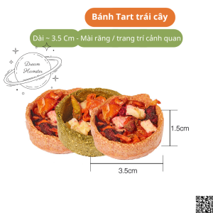 Bánh Tart trái cây rau củ cho Hamster thỏ bọ nhím ...