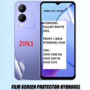 VIVO V29E 5G V29 5G Y29 Y19S Y17S HYDROGEL FULLSET DEPAN BELAKANG ANTI GORES JELLY MATTE ANTI MINYAK GLARE DOFF FRONT AND BACK