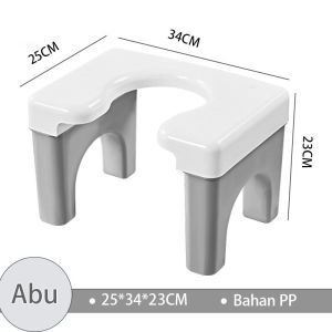 Mainland Bangku kaki Closet Kursi Toilet Portabel Anti-selip Dari Plastik Tebal Untuk Ibu Hamil Lansia Dan Anak-anak HSB682