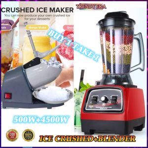 【TRENDY ERA】 Ice Smashing Electric Crusher Machine 500W High Power Halo Halo Maker Ice Blender Ice Grinder
