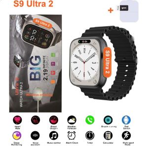2024 Original S9 Ultral 2 2.19 Inch HD Screen Waterproof Series10 Bluetooth Call Blood Oxygen Monitoring Smart Watch Men Women Dial Music Fitness Tracker Sports Watches For Android Phone