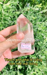 Tinh thể thạch anh trắng pha lê mài bóng