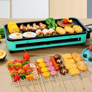 Multifunctional Smokeless Electric Grill 1500W Household Electric Grill Barbecue Pot Korean Barbecue