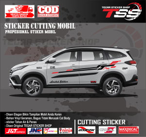 sticker mobil rush sticker mobil toyota rush sticker lis mobil keren sticker motif variasi bodi mobil