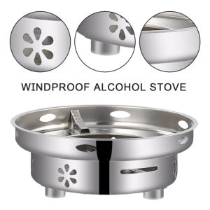 Windproof alcohol stove party camping cookware hot pot alcohol heater alcohol cooker cookware
