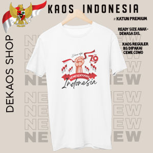 Kaos Indonesia 17 agustus baju katun combed Garuda merah putih pria wanita anak couple keluarga family terbaru DEKAOS SHOP 3016 Selamat Kemerdekaan