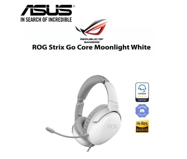 Asus Rog Strix Go Core Moonlight White Gaming Headset Lazada 7819