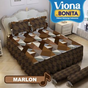 (TERMURAH) SPREI RUMBAI BONITA VIONA 180X200 KING SIZE NO.1 HARGA PABRIK RIMPEL TINGGI 25 CM