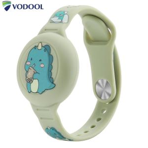 VODOOL Cute Bracelet Waterproof Cartoon Wristband Silicone Lightweight GPS Tracker Holder for Apple Airtag