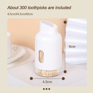 Slide Toothpick Box Minimalist Toothpick Can Portable Toothpick Bottle With 300 Toothpicks