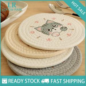 LF Wholesale✨Flash Sale ✨ Table Pad Insulation Placemat Cup Bowl Mat Home Decoration Durable Cat Pattern Coaster Table Decoration Kitchen Accessories