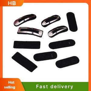 HB 100PCS Oval Non-woven Tear Drop snap clips spacers Rectangle Felt pads Patches appliques for Rectangle hairpins accessories