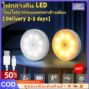 LVYIMAO ไฟกลางคืน LED แบบพกพาชาร์จโคมไฟข้างเตียงชาร์จไฟได้ 1 ชุด * (แสงเหนี่ยวนำ 1 สายชาร์จ 1 สายแม่เหล็ก 1 สาย) ไฟประหยัดพลังงานห้องนอนแสงเหนี่ยวนำตัวแทนที่ฉลาด