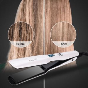 Hair straightener Flat iron Hair straightener and curling iron Heating Ceramic coated plate One-touch Temperature Control Suitable for all hair types