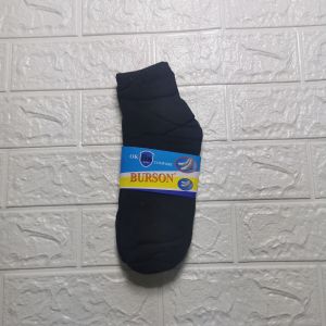 SKW Teenager Middle Big Black Socks 12/6 Pairs Burson Sock Mens Fashion Sports Sock AC-21